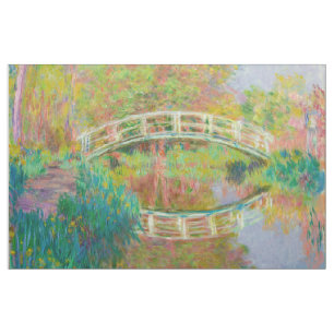 Claude Monet - Japanse voetbrug, Giverny Stof