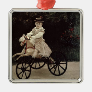 Claude Monet Jean Monet op zijn Hobby Horse, 187 Metalen Ornament