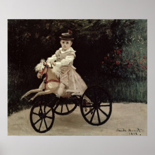Claude Monet Jean Monet op zijn Hobby Horse, 187 Poster