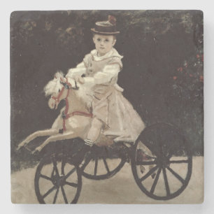 Claude Monet Jean Monet op zijn Hobby Horse, 187 Stenen Onderzetter