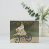 Claude Monet - Jean Monet over zijn Hobby-paard Briefkaart (Staand voorkant)