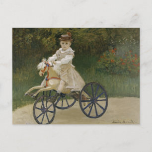 Claude Monet - Jean Monet over zijn Hobby-paard Briefkaart