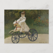 Claude Monet - Jean Monet over zijn Hobby-paard Briefkaart (Voorkant)