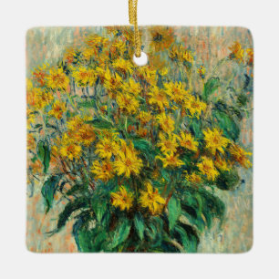 Claude Monet - Jerusalem Artichoke Flowers Keramisch Ornament
