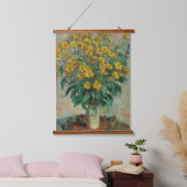 Claude Monet Jerusalem Artichoke Flowers Old Art Hangend Wandkleed (Slaapkamer)
