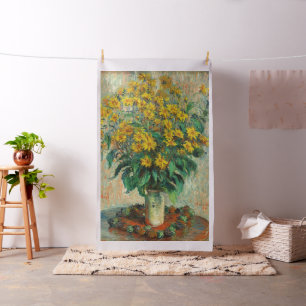 Claude Monet - Jerusalem Artichoke Flowers Stof