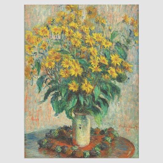 Claude Monet - Jerusalem Artichoke Flowers Tissuepapier