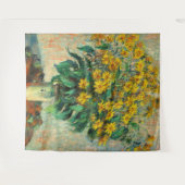 Claude Monet - Jerusalem Artichoke Flowers Wandkleed (Voorkant (horizontaal))