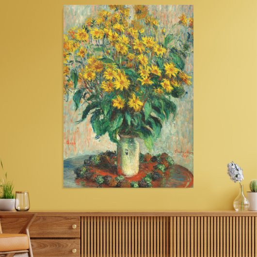  Claude Monet Jerusalem Artichokes Canvas Afdruk (Insitu (Woonkamer))