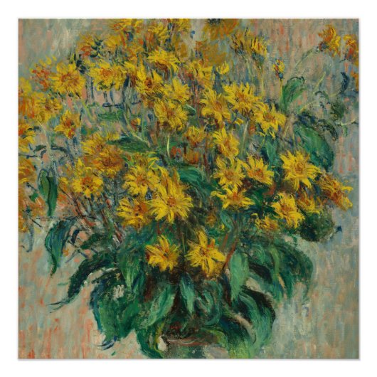 Claude Monet Jerusalem Artichokes Perfect Poster (Voorkant)