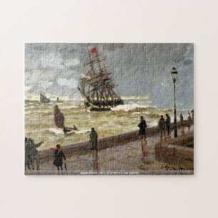 Claude Monet - Jetty of le Havre bij slecht weer Legpuzzel