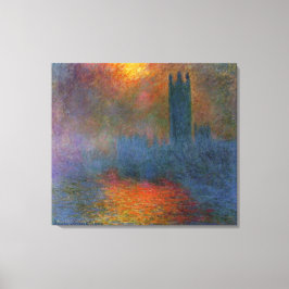 Claude Monet - Kamers van het Parlement Canvas Afdruk