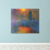 Claude Monet - Kamers van het Parlement Canvas Afdruk (Insitu (Houten vloer))