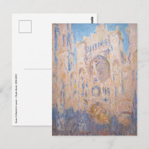 Claude Monet - Kathedraal van Rouen bij zonsonderg Briefkaart