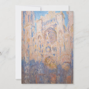 Claude Monet - Kathedraal van Rouen bij zonsonderg Kaart