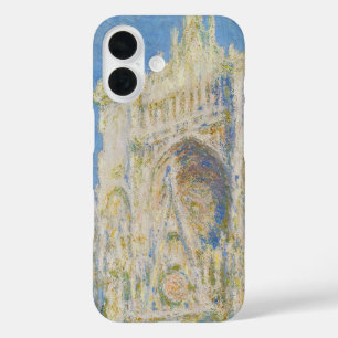 Claude Monet Kathedraal van Rouen Portaal Morgenli iPhone 16 Hoesje