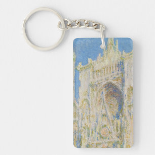 Claude Monet Kathedraal van Rouen Portaal Morgenli Sleutelhanger