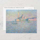 Claude Monet - Kerk van San Giorgio Maggiore Briefkaart (Voorkant / Achterkant)