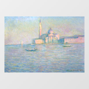 Claude Monet - Kerk van San Giorgio Maggiore Raamsticker