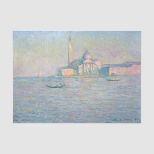 Claude Monet - Kerk van San Giorgio Maggiore Tissuepapier (Voorkant)