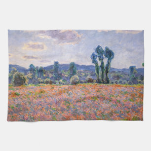 Claude Monet - Klaprozenveld 1890 (Giverny) Theedoek