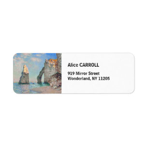 Claude Monet - Kliffen bij Etretat Etiket