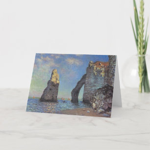Claude Monet - Kliffen op Etretat Feestdagen Kaart