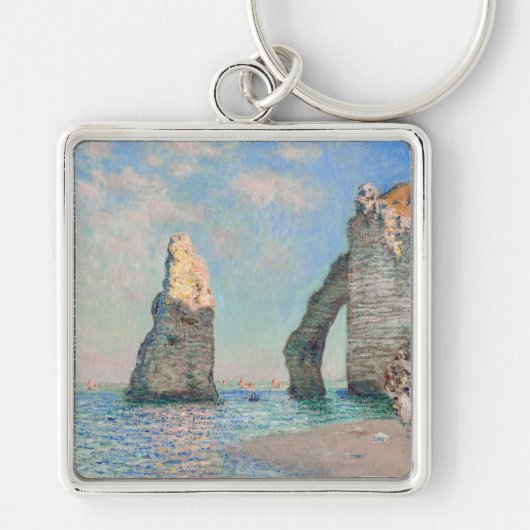 Claude Monet - Kliffen op Etretat Sleutelhanger (Voorkant)