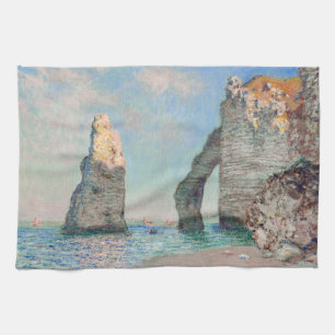 Claude Monet - Kliffen op Etretat Theedoek
