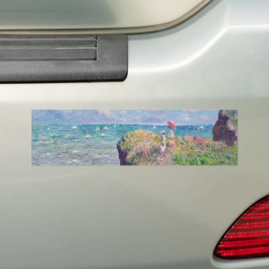 Claude Monet - Klipwandeling bij Pourville Bumpersticker (Op auto)