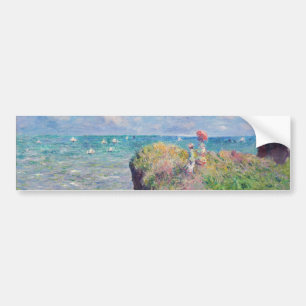 Claude Monet - Klipwandeling bij Pourville Bumpersticker