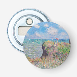 Claude Monet - Klipwandeling bij Pourville Button Flesopener