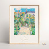Claude Monet Kunst Print De Tuin van de Kunstenaar