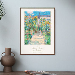 Claude Monet Kunst Print De Tuin van de Kunstenaar