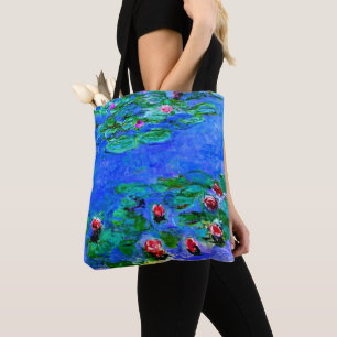 Claude Monet kunst: Waterlelies (rood),  Draagtas