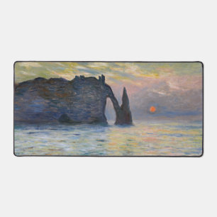 Claude Monet - La Falaise, Etretat, Coucher de sol
