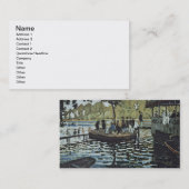 Claude Monet | La Grenouillere Visitekaartje (Voorkant / Achterkant)
