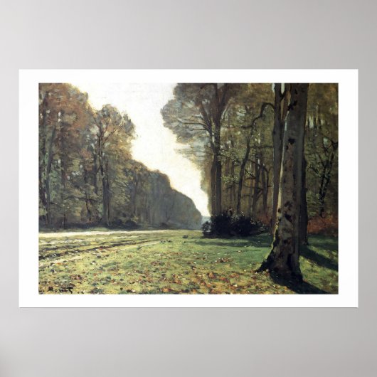 Claude Monet - La Route du Bas-Breau Poster (Voorkant)
