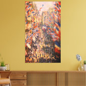 Claude Monet – La rue Montorgueil à Paris – Canvas (Insitu (Woonkamer))