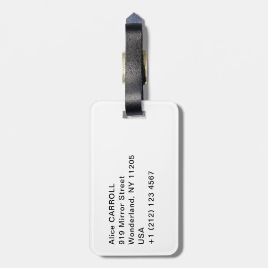 Claude Monet - La Rue Montorgueil - Parijs Bagagelabel (Achterkant verticaal)