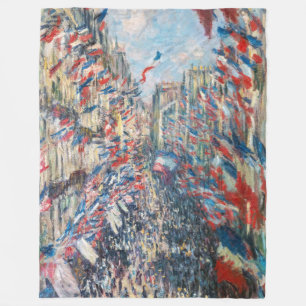 Claude Monet - La Rue Montorgueil - Parijs Fleece Deken