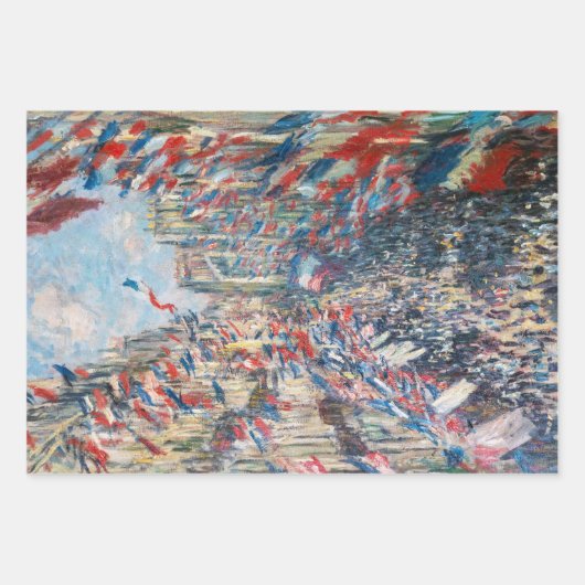 Claude Monet - La Rue Montorgueil - Parijs Inpakpapier Vel (Voorkant)