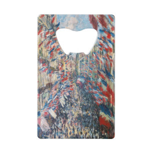 Claude Monet - La Rue Montorgueil - Parijs Kredietkaart Flessenopener