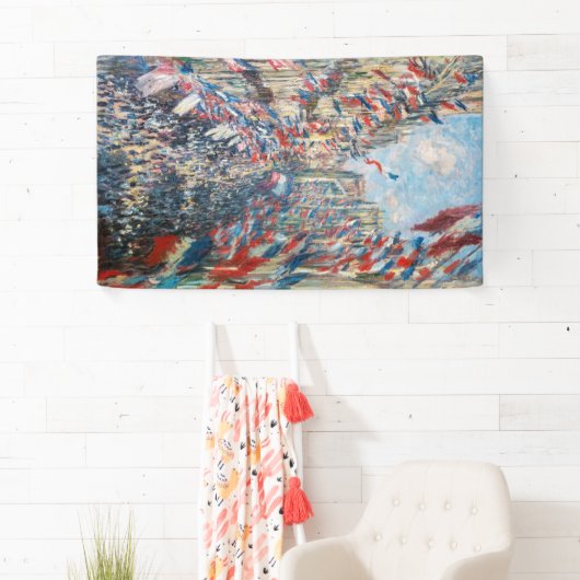 Claude Monet - La Rue Montorgueil - Parijs Spandoek (Insitu)