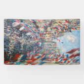 Claude Monet - La Rue Montorgueil - Parijs Spandoek (Horizontaal)