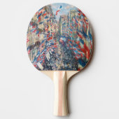 Claude Monet - La Rue Montorgueil - Parijs Tafeltennisbatje (Achterkant)