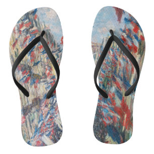 Claude Monet - La Rue Montorgueil - Parijs Teenslippers