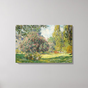 Claude Monet - Landschap: De Parc Monceau Canvas Afdruk