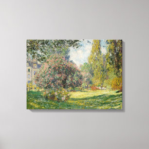 Claude Monet Landschap: De Parc Monceau Canvas Afdruk