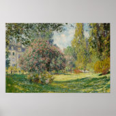 Claude Monet - Landschap: De Parc Monceau Poster (Voorkant)